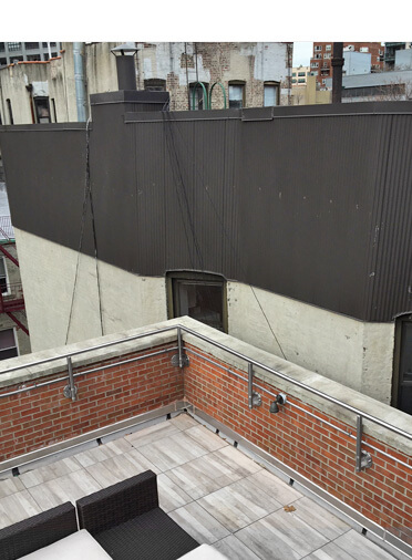 Guard Rail - Rooftop Parapet - New York