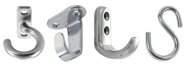 Stainless Steel Hooks and Pegs