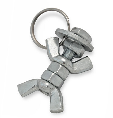 Stainless Steel Figure Key Ring