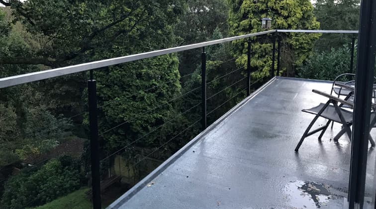 New Wire Balustrade on Balcony