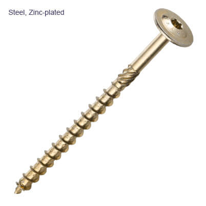 Wood Screw with Washer Head - Zinc Plated