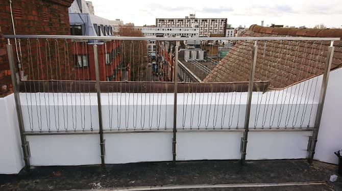 Zig Zag Wire Balustrade Installed at Belgravia, London